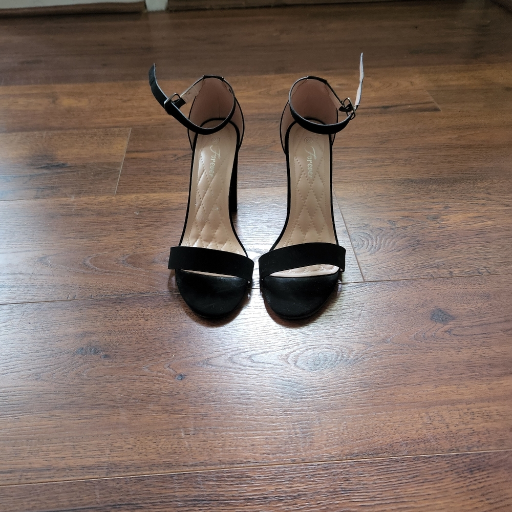 Forever block heel ankle strap sandal